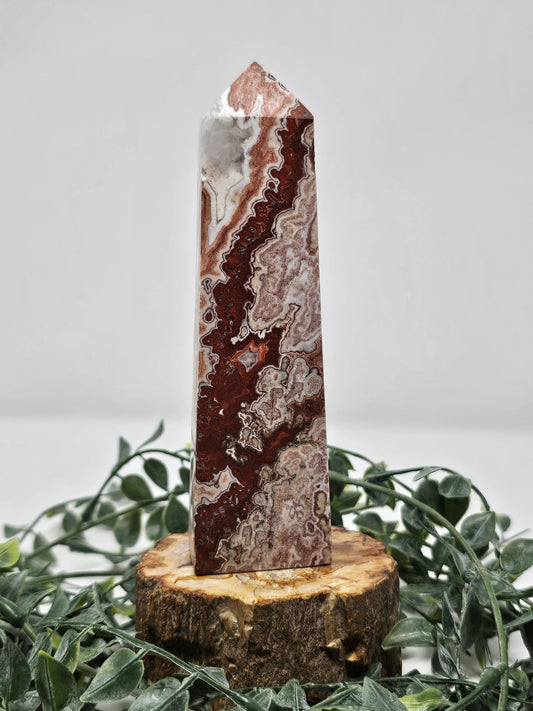Druzy Crazy Lace Agate Tower