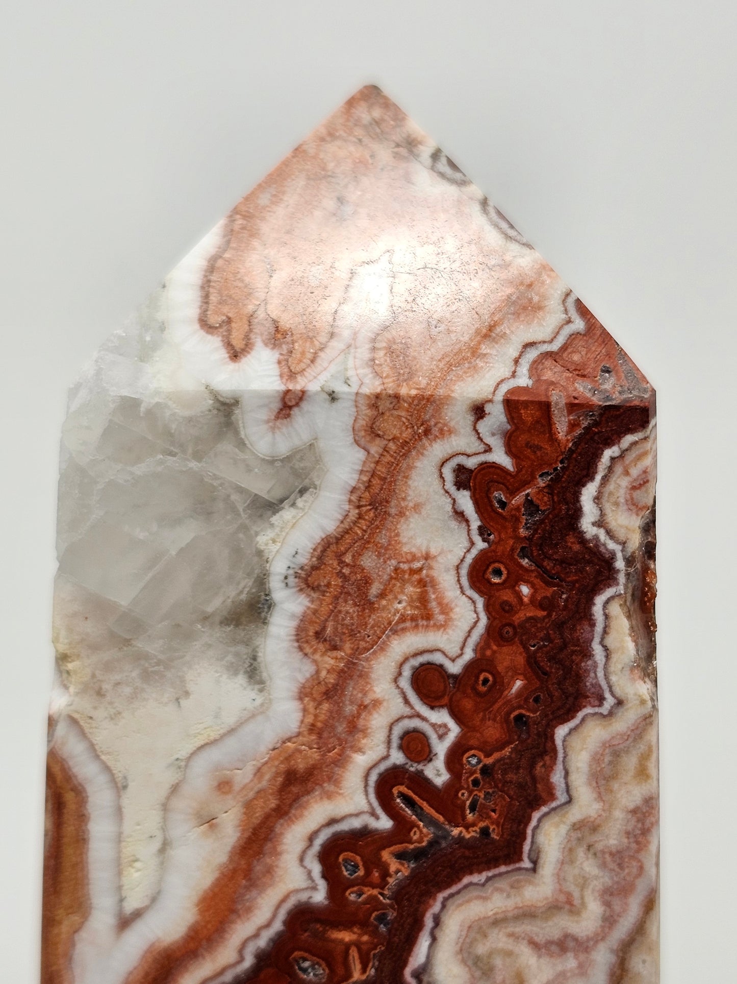 Druzy Crazy Lace Agate Tower