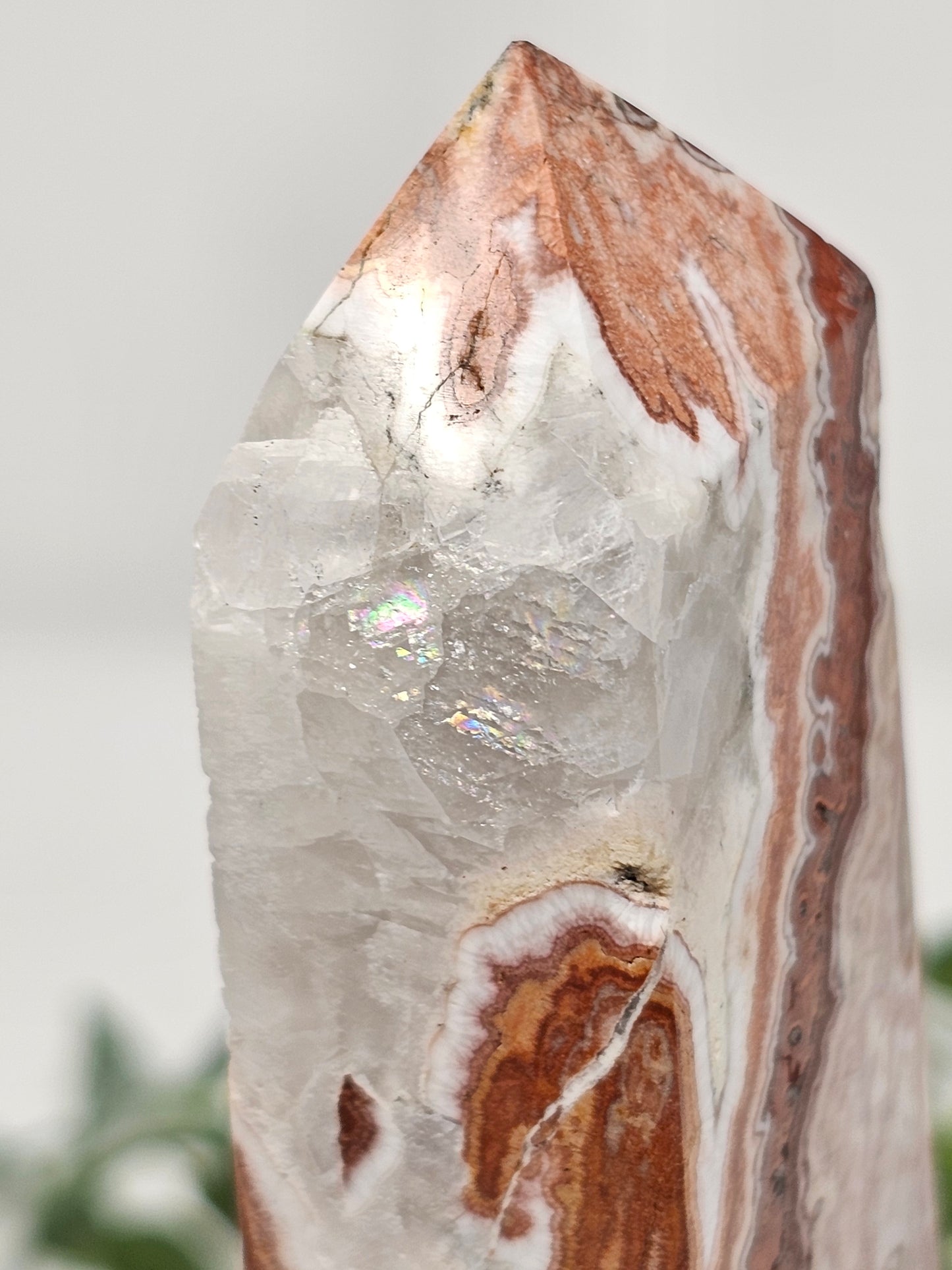 Druzy Crazy Lace Agate Tower