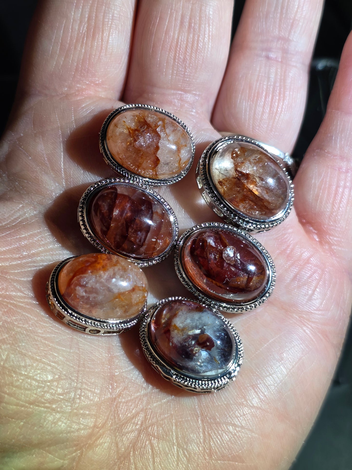 Natural Crystal Metal Charms for Jewelry Making