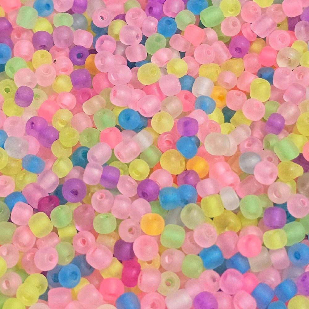 Premium Glass Seed Bead Mixes - 50g or 100g High-Quality Color-Coordinated Kit for Jewelry Making & DIY Projects, Beading, Crafting, Resealable Pouch, Versatile Sizes and Shapes