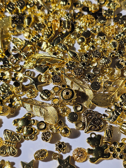 Metal Charms and Findings Mix – Perfect for Custom Jewelry Making